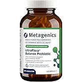 Metagenics UltraFlora Balance Probiotic - Shelf-Stable Daily Gut Health Supplement for Digestive & Immune Support* - Non-GMO