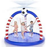 Glowpoint Splash Pad for Toddlers &amp; Kids, Large Outdoor Sprinkler Play Mat with Soccer Water Spray, Backyard Summer Water Toy for Children, Family &amp; Dogs