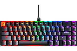 Glorious Gaming - TKL Mechanical Keyboard Black- Custom 65% Keyboard Compact Low-Profile Hotswap w/Cherry Mx Style Switches -