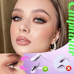 calphdiar Magnetic Eyelashes with Applicator Manga