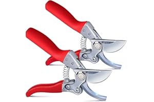 Kynup 2Pack Pruning Shears, Gardening Tools, Garden Shears, Heavy Duty, Up to 1 Inch Cut Capacity, Soft Grip Handle, Garden P