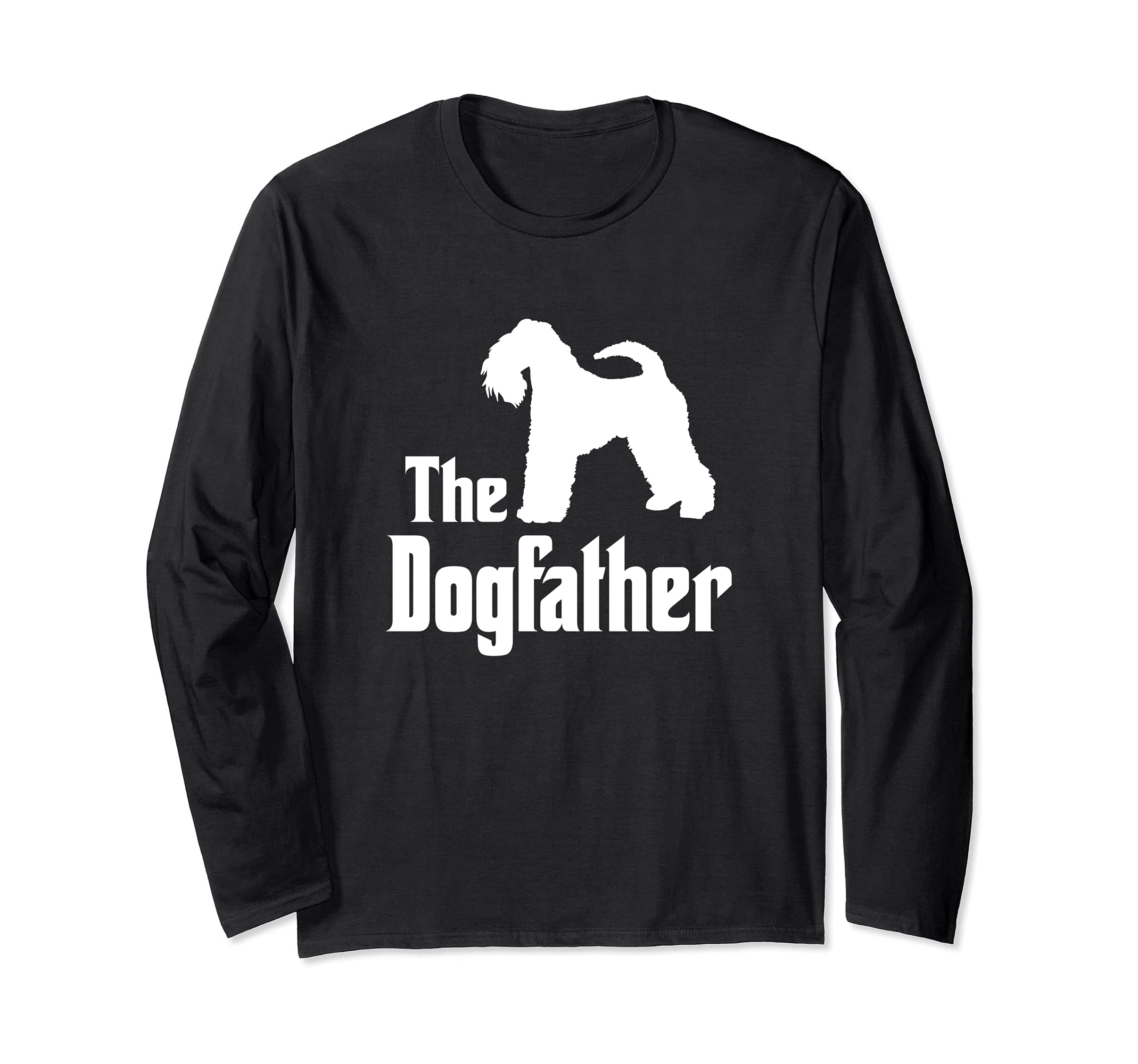 The Dogfather - funny dog gift, funny Kerry Blue Terrier Long Sleeve T-Shirt