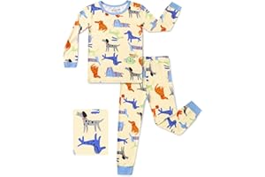 babee Reshinee Bamboo Viscose Toddler Pajamas Boys Girls Baby 12M-8Y Pjs Sets Kids Snug fit 2pcs Long-Sleeve Sleepwear