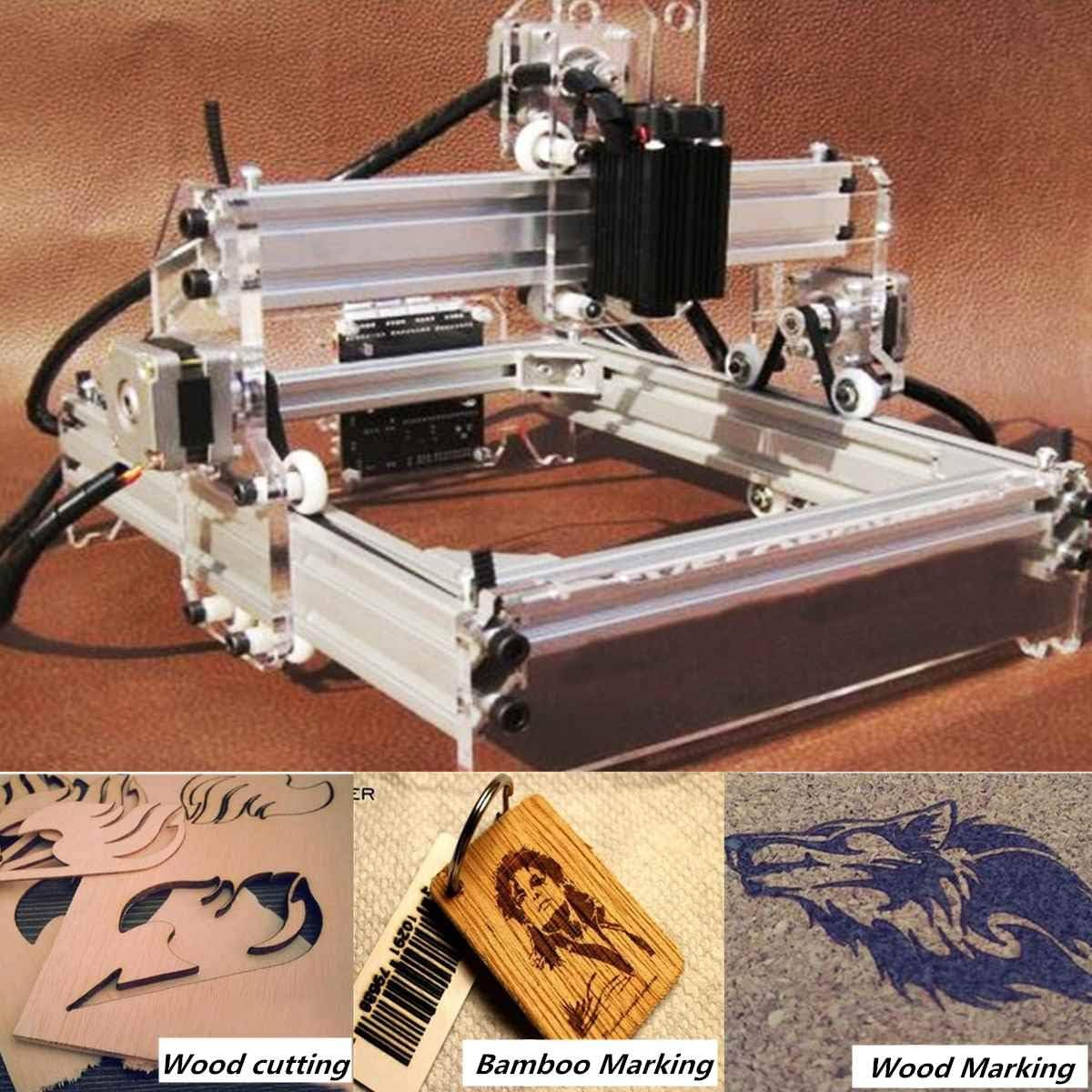 LWQ Engraver Tool,2000MW A5 17X20cmengraver Cutting Machine/Desktop Engraving CNC Printer/DIY Desktop Wood Cutter