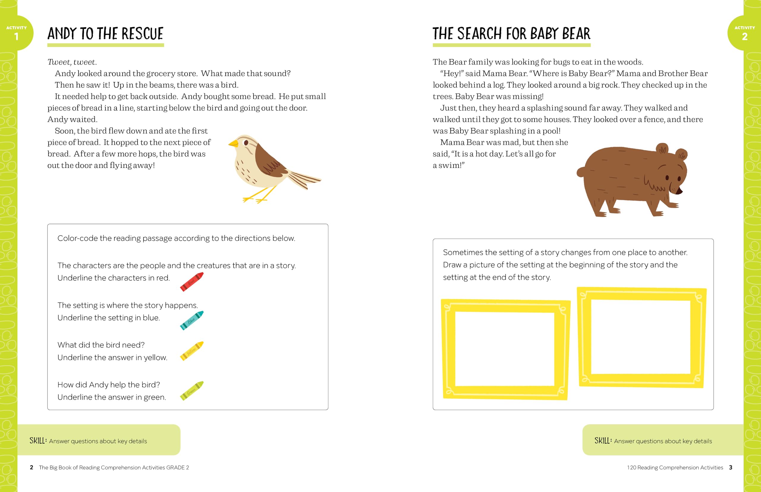 The Big Book of Reading Comprehension Activities, Grade 2: 120 Activities for After-School and Summer Reading Fun