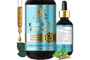 HEALTHGEM Kava Kava Drops, High Potency Kava Root Extract Supplement for Relaxation & Immune System, Vegan, Non-GMO, Gluten Free
