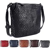 VILENCA HOLLAND Genuine Leather Crossbody Sling Bag for Women - Trendy Casual Office Bag with Adjustable Strap