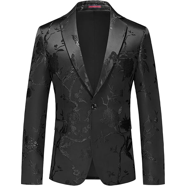 k*o様 Floral Jacquard Double Breasted Shi Floral Jacquard Double-Breasted Suit Jacket | Banana Republic
