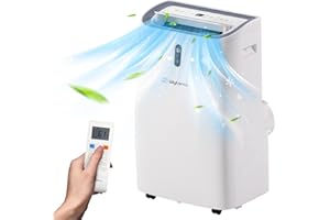 Wiytamo 14,000 BTU Portable Air Conditioners for Room Up to 700 Sq.Ft, Cool, Heat, Dehumidifier & Fan 4 in 1 Portable AC Unit, Room Air Conditioner with LED Display & Remote/24 Hrs Timer/Auto Swing