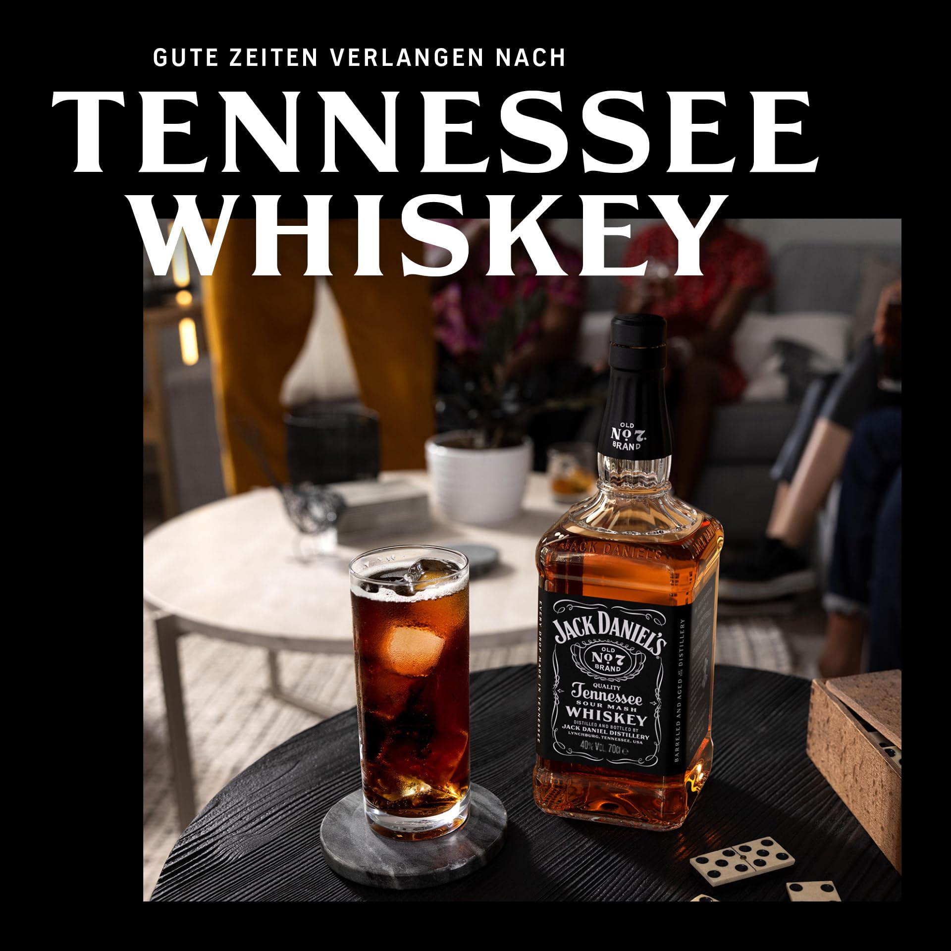 Jack Daniel's Old No. 7 - Tennessee Whiskey - Karamell, Vanille und Noten von Eichenholz - 0.7L/ 40% Vol. Bourbon Whisky 6