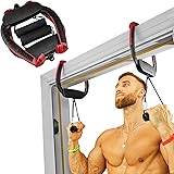 Portable Pull Up Bar for Doorway,P10-First-Generation No Screws Chin Up for Home and Travel Exercise,Red