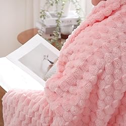 Puncuntex Light Pink Throw Blanket 60"×80" inches