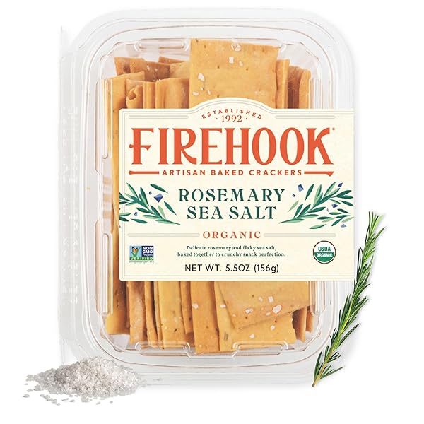FIREHOOK ROSEMARY SEA SALT CRACKERS – ARTISAN BAKED,...