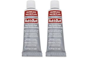 F|S FRAMER SUPPLY Rub 'n Buff The Original Wax Metallic Finish (Silver Leaf) 2 pcs sku# 1835745MA