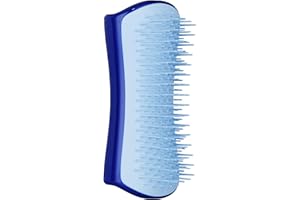 Tangle Teezer | Pet Teezer | Small De-Shedding and Dog Grooming Brush | Dry Brush or Dog Bath Brush | Navy & Sky Blue