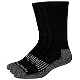 Dickies Men's Heavyweight Cushion Compression Work Crew Socks (3 & 6 Pairs)