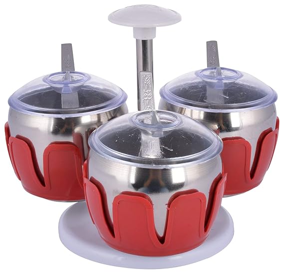 ACHARAJ Stainless Steel Pickle Stand for Dining Table & Revolving