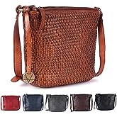 VILENCA HOLLAND Genuine Leather Crossbody Sling Bag for Women - Trendy Casual Office Bag with Adjustable Strap