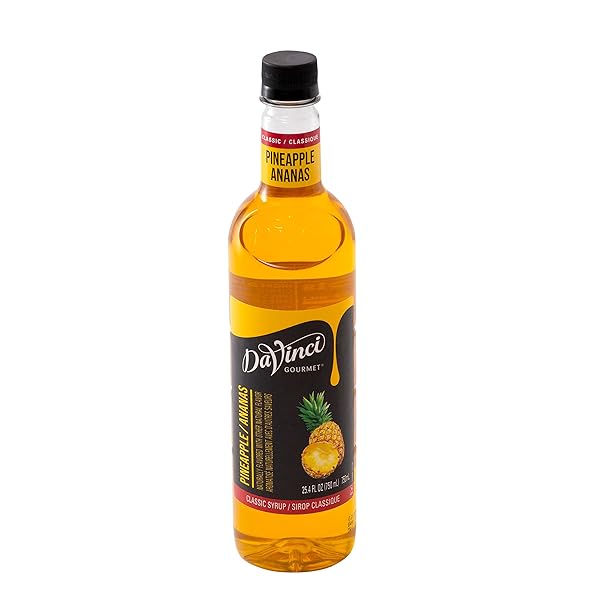 DAVINCI GOURMET CLASSIC PINEAPPLE SYRUP, 25.4 FLUID OUNCES (PACK OF 1)