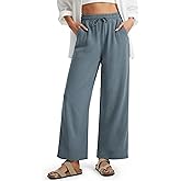 Libin Women's Wide Leg Cotton Linen Pants