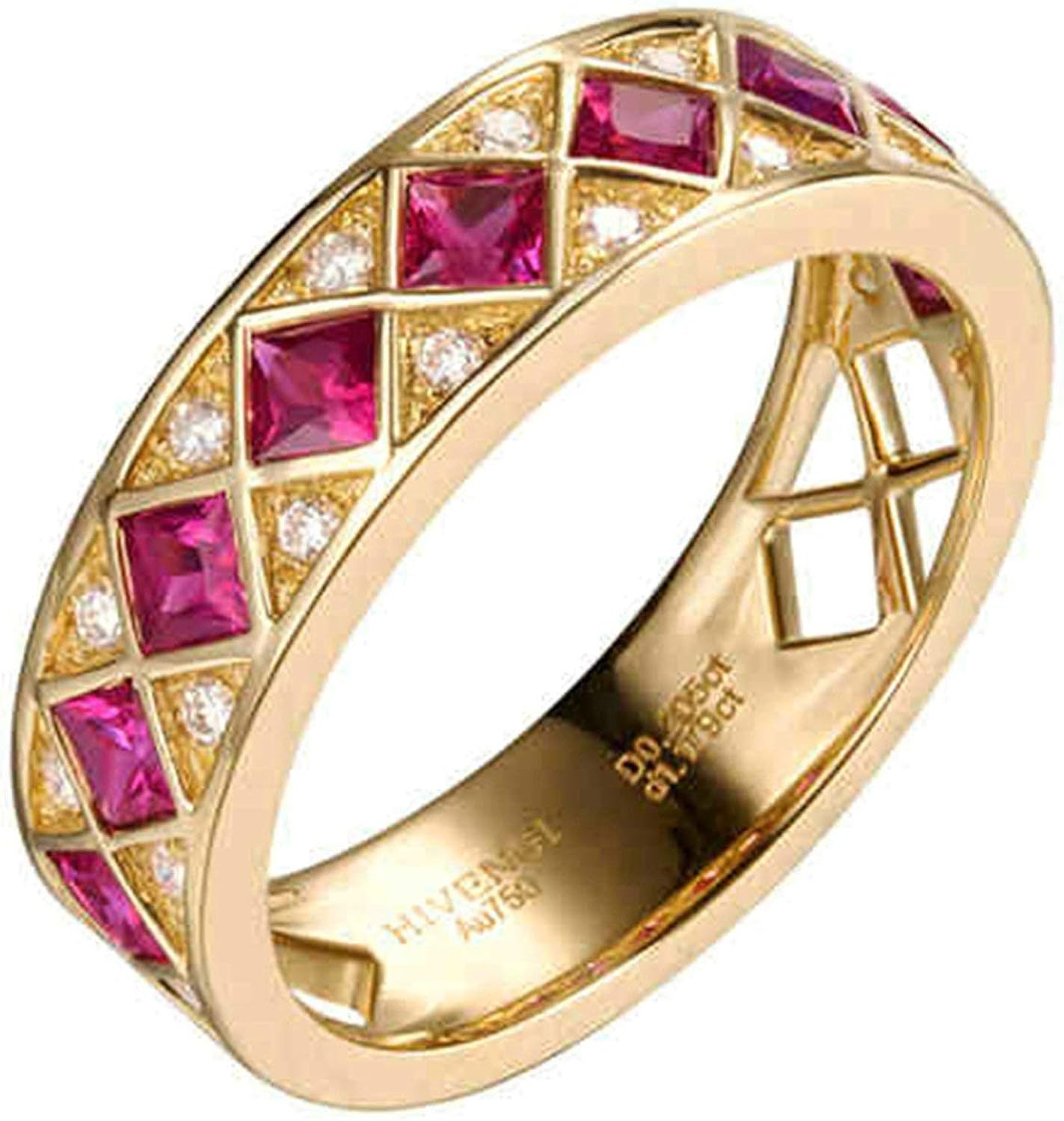 Anillo De Compromiso MSR-1386 18K Oro Con Diamante Cultivado 3,07 Ct IGI
