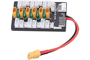1S 2S 3S Lipo Battery Parallel Charging Board, Realtime Voltage Display, 30A Safety for Balanced Charging