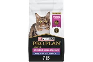 Purina Pro Plan Sensitive Skin and Stomach Cat Food, Lamb and Rice Formula - 7 lb. Bag