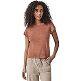 Splendid Women's Faye Short-Sleeve Crewneck Tee Shirt