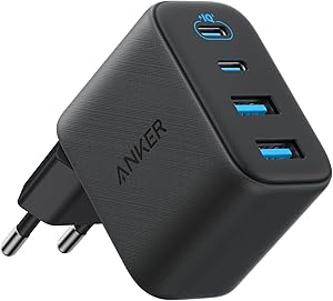 Anker Zolo 50W USB C Ladegerät, 4-Port Netzteil mit 2 USB-C und 2 USB-A, Kompaktes Schnellladegerät Für iPhone 17 Pro Max/16/15/14/13-Serie, iPad, Pixel, Galaxy, MacBook (ohne Kabel)