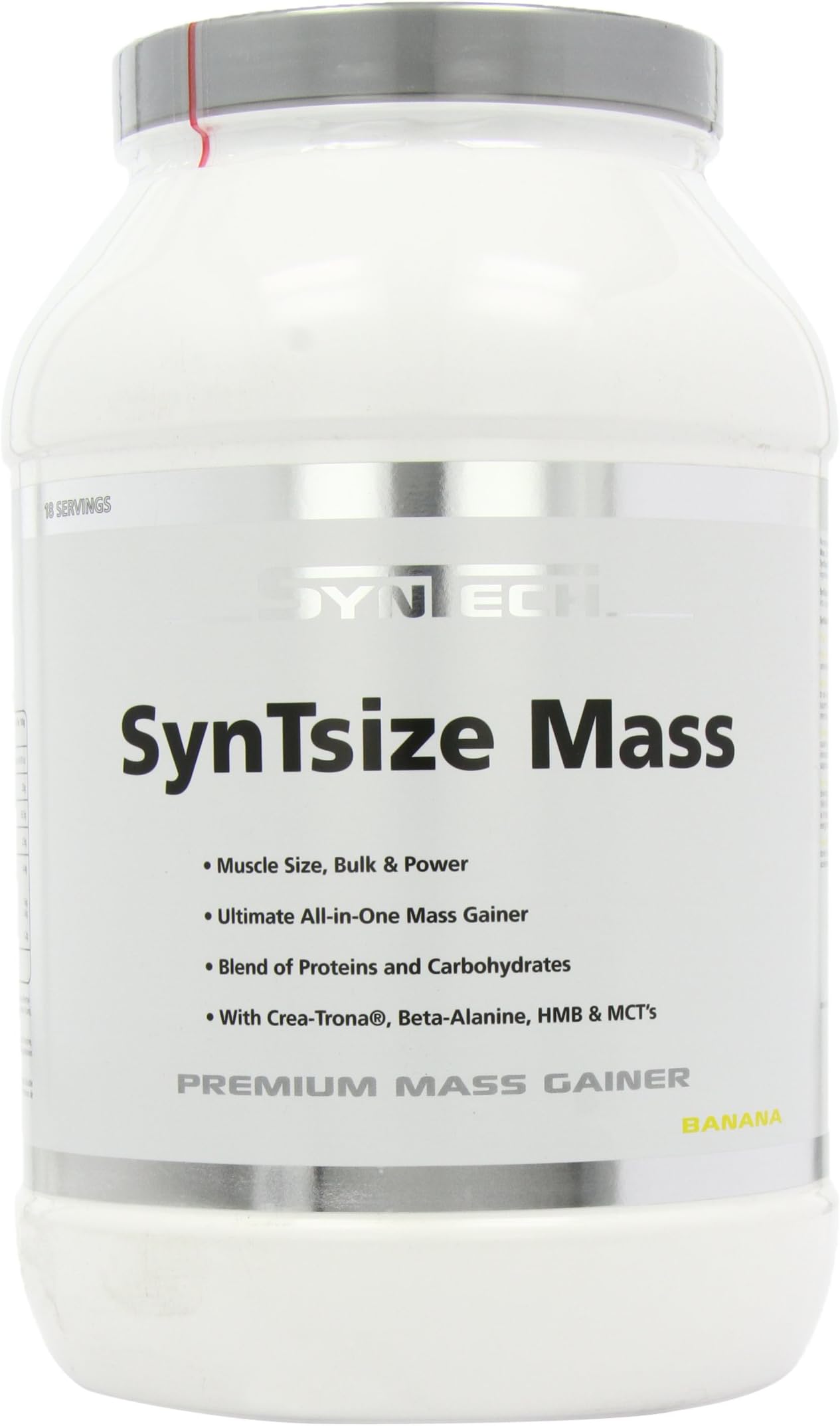 Syntech Nutrition 2.3Kg Syntsize Mass Banana Muscle Mass Gain Shake Powder