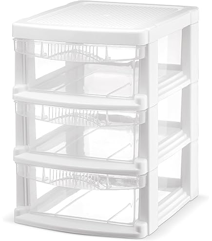 Amazon.com: Gagee 5 Drawer Mini Stackable Storage Drawers,Plastic