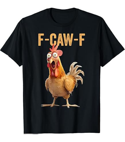 Amazon.com: Womens Funny Chicken Rooster Saying FUCK V-Neck T