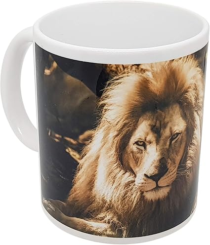 Kalfa Tasse Panorama Lowe Hochwertig Mit Panorama Druck Hergestellt In Frankreich Amazon De Kuche Haushalt