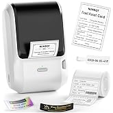 NIIMBOT M3 Label Maker Machine with Tape, 3'' Bluetooth Label Printer | Thermal Transfer Sticker Printer for Small Business, Cable, Equipment, Works with Phones &amp; PC(Not for 4x6 Shipping Label)
