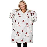 Huglanket Ladybug Gifts for Women, Blanket Hoodie Gifts for Lady Bug Lovers on Birthday, Christmas, One Size - Full Printed