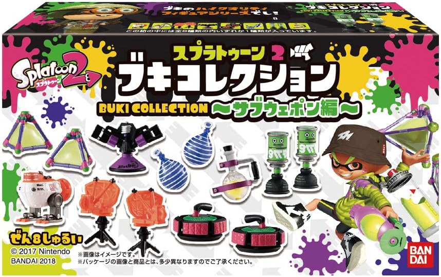 Splatoon 2 - Weapon Collection -Sub Weapons- 8Pack Box (Candy Toy)