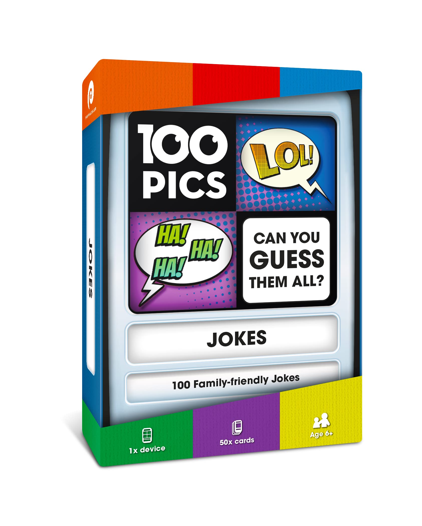100 PICS Jokes Travel Game - Family Brain Teasers, Pocket Puzzles For Kids And Adults