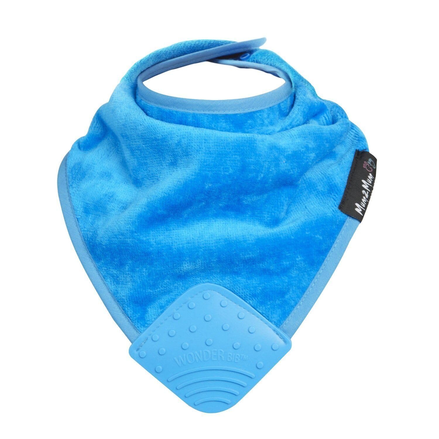 Mum2Mum BANDANA Wonder Bib - TEAL BLUE - Super Absortbent - Protects Against Eczema - 100% Cotton