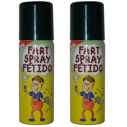 2 Dosen Furzspray (100ml) Ekliger Gestank aus der Spraydose Scherzartikel Pupsspray Spray