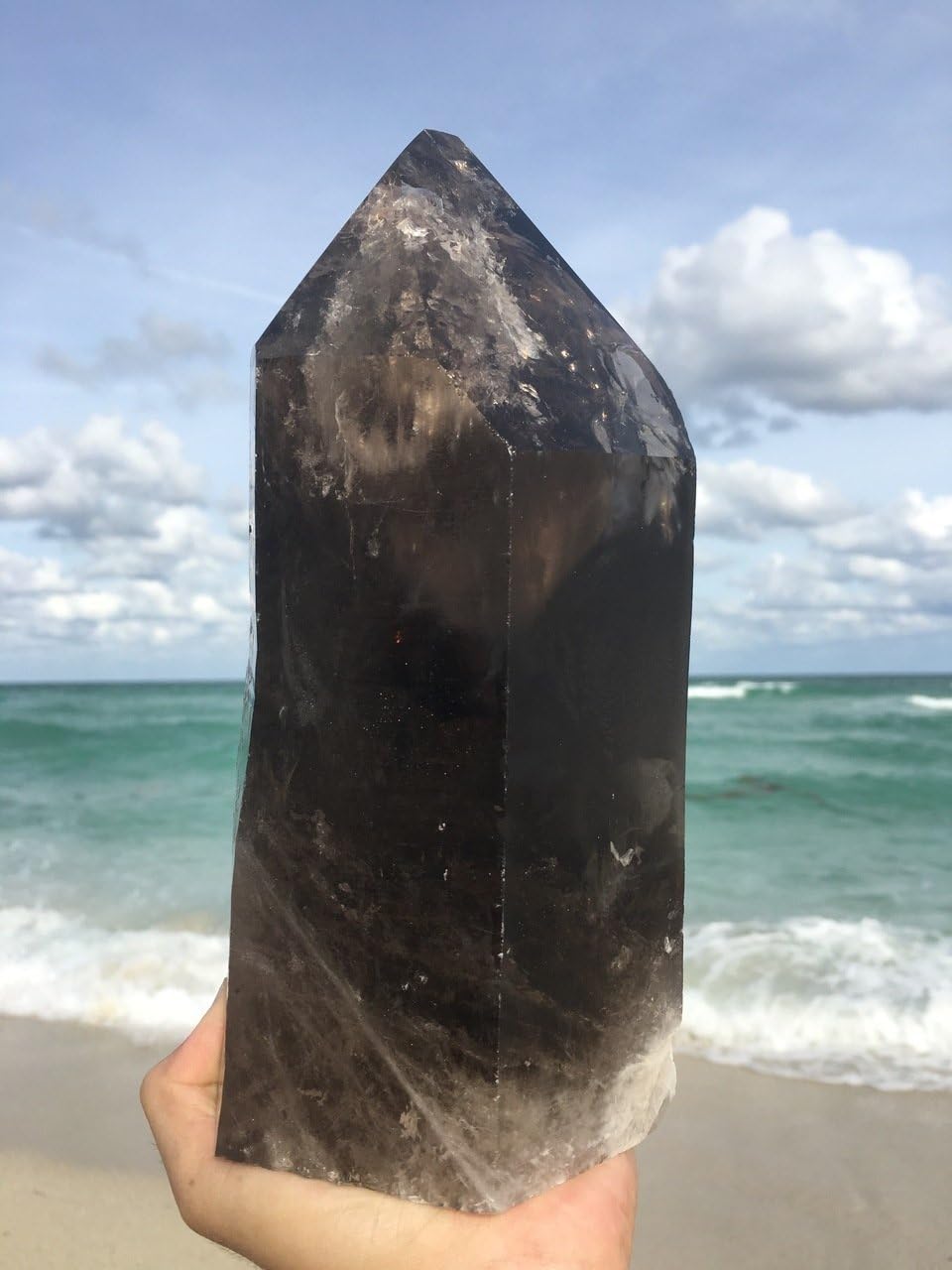 HUGE SMOKEY QUARTZ Authentic "Not Irradiated" 7.5 Lb Top Quality Dark Smokey Crystal Specimen