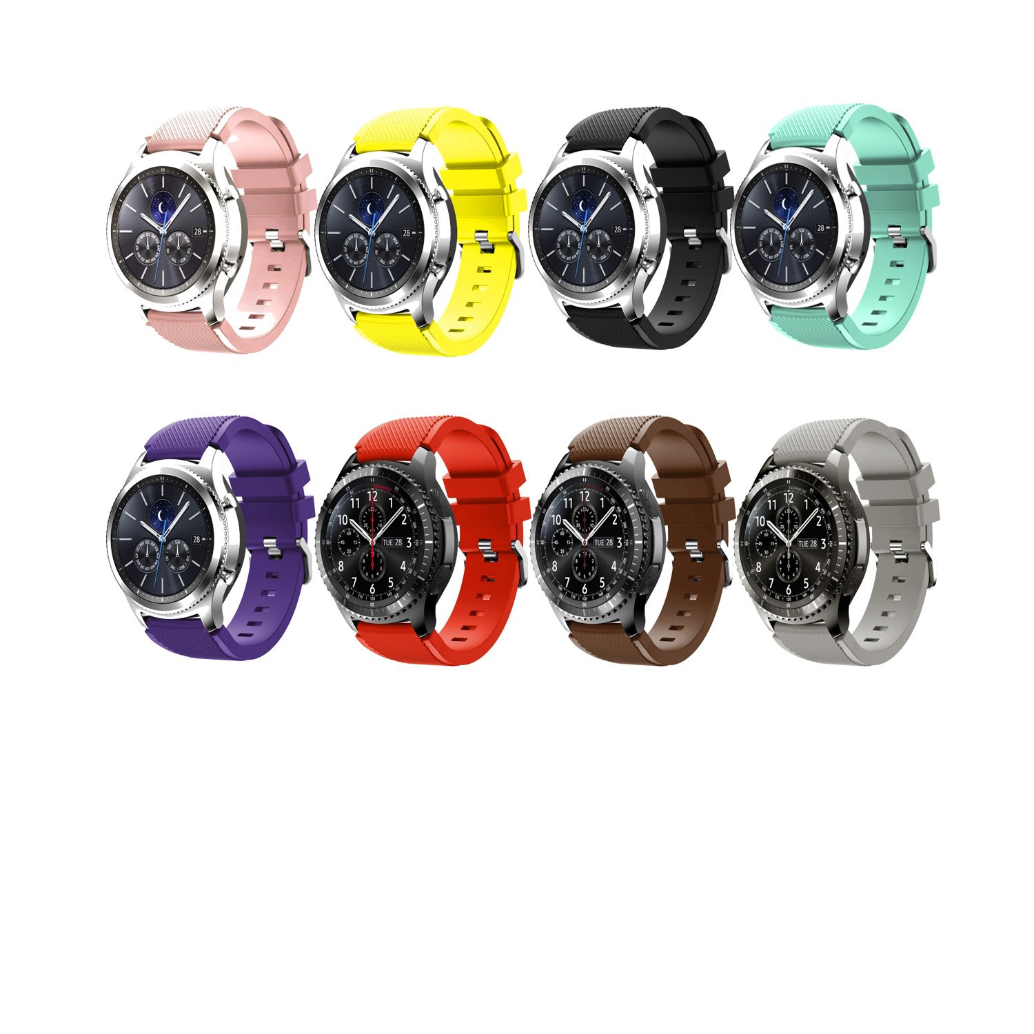 Tabcover® 8 Colors Gear S3 Frontier Classic Smart Watch Correa ...