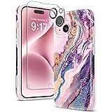 GVIEWIN Marble for iPhone 15 Case, with Screen