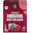 FGO Organic Hibiscus Iced Tea, 36 Eco-Conscious Pitcher Sized Tea Bags, Packaging May Vary (Pack of 1)