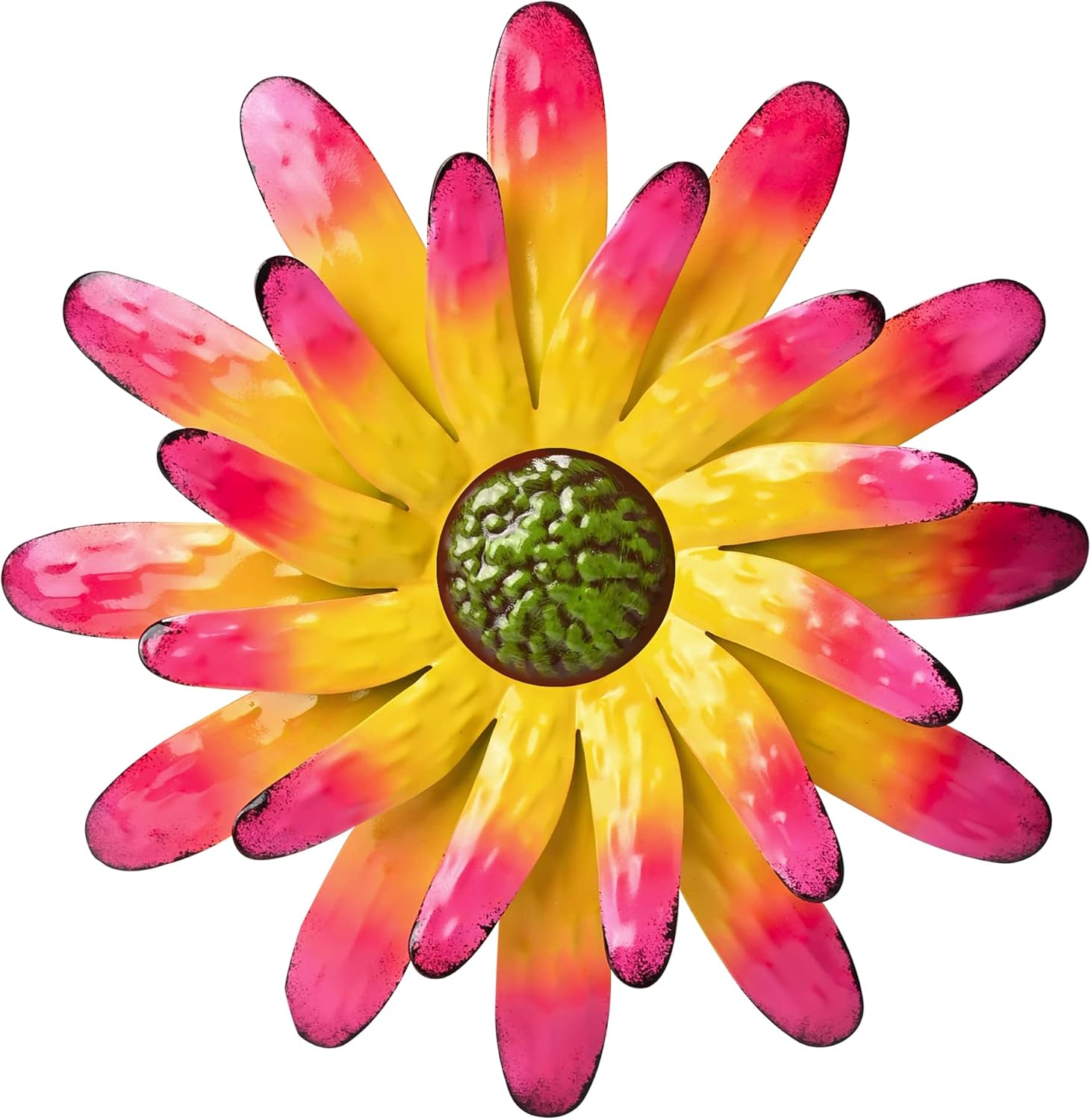 Plaques & Wall Art - WENYLE Large Metal Flower Wall Decor Succulent Wall Sculpture Indoor Outdoor Hanging Decoration for Garden Yard Lawn Fence Living Room Bedroom 7 inches Red