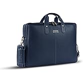 HAMMONDS FLYCATCHER Genuine Leather Laptop Bag for Men, Padded 15.6" Laptop Sleeve, Leather Messenger Bag for Men Briefcases