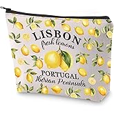 BLUPARK Portuguese Mom Cosmetic Bag Portugal Souvenir Gift Lisbon Portugal Iberian Peninsula Gift For Portuguese (Lisbon)