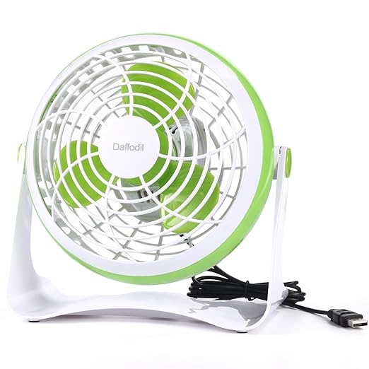 title=Ventilatore USB da Scrivania Portatile- Daffodil UFN140- Mini Ventilatore