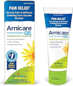 Boiron Arnicare Gel for Relief of Joint Pain, Muscle Pain, Muscle Soreness, and Swelling from Bruises or Injury - Non-greasy 