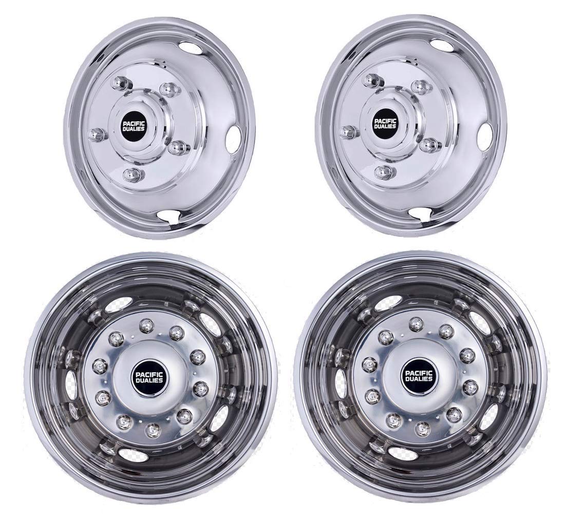 Pacific Dualies 30-2950 19.5 Polished Stainless Steel Wheel Simulator