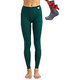 Merino Wool Base Layer Women Pants 100% Merino Wool Leggings Heavyweight, Midweight, Lite Thermal Underwear Bottom and Socks